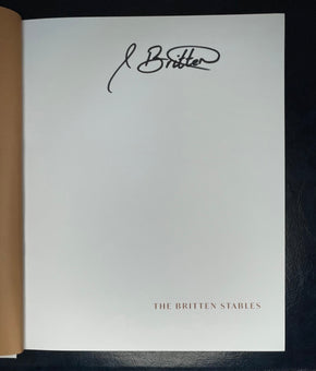 The Britten Stables - autographed copy. The birthplace of the Britten V1000, building and Rebuilding a Home.