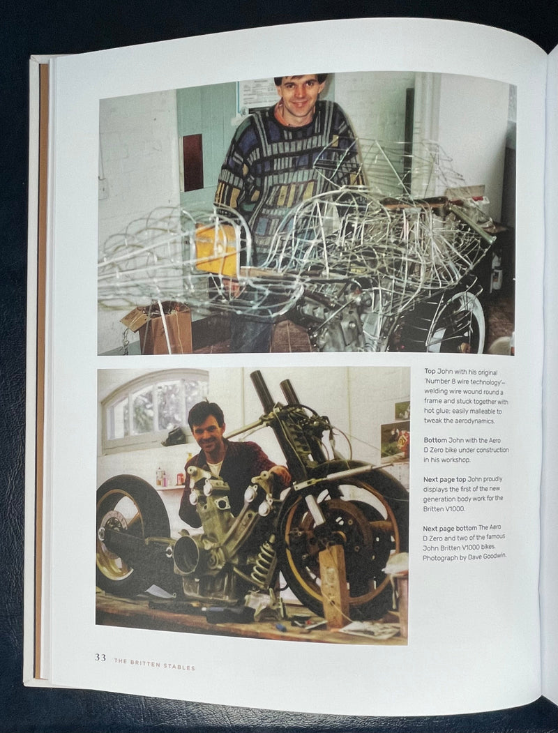 The Britten Stables - autographed copy. The birthplace of the Britten V1000, building and Rebuilding a Home.