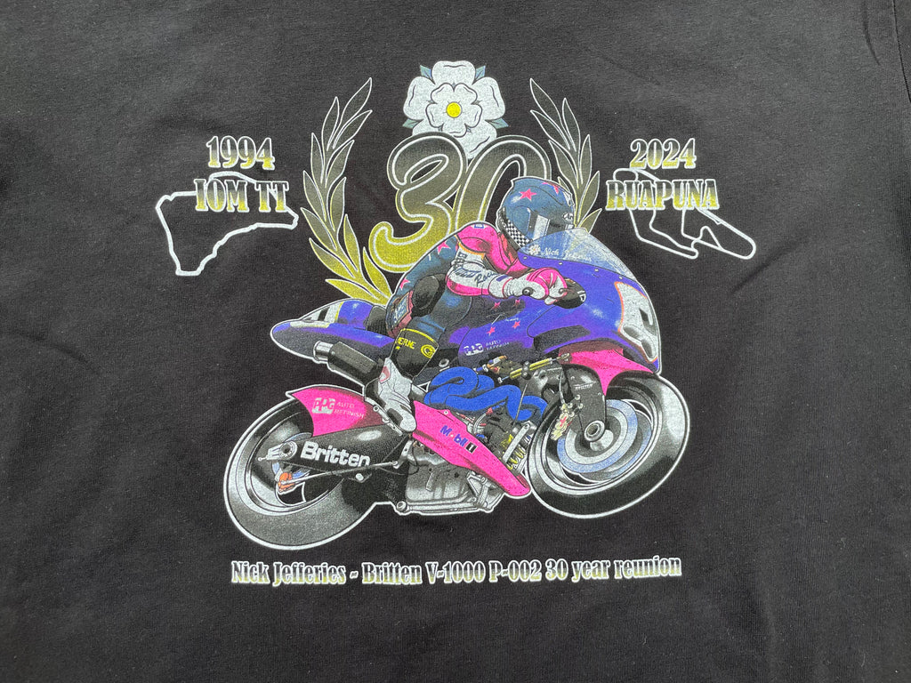 30TH IOM Anniversary Collectors T Shirt in Black