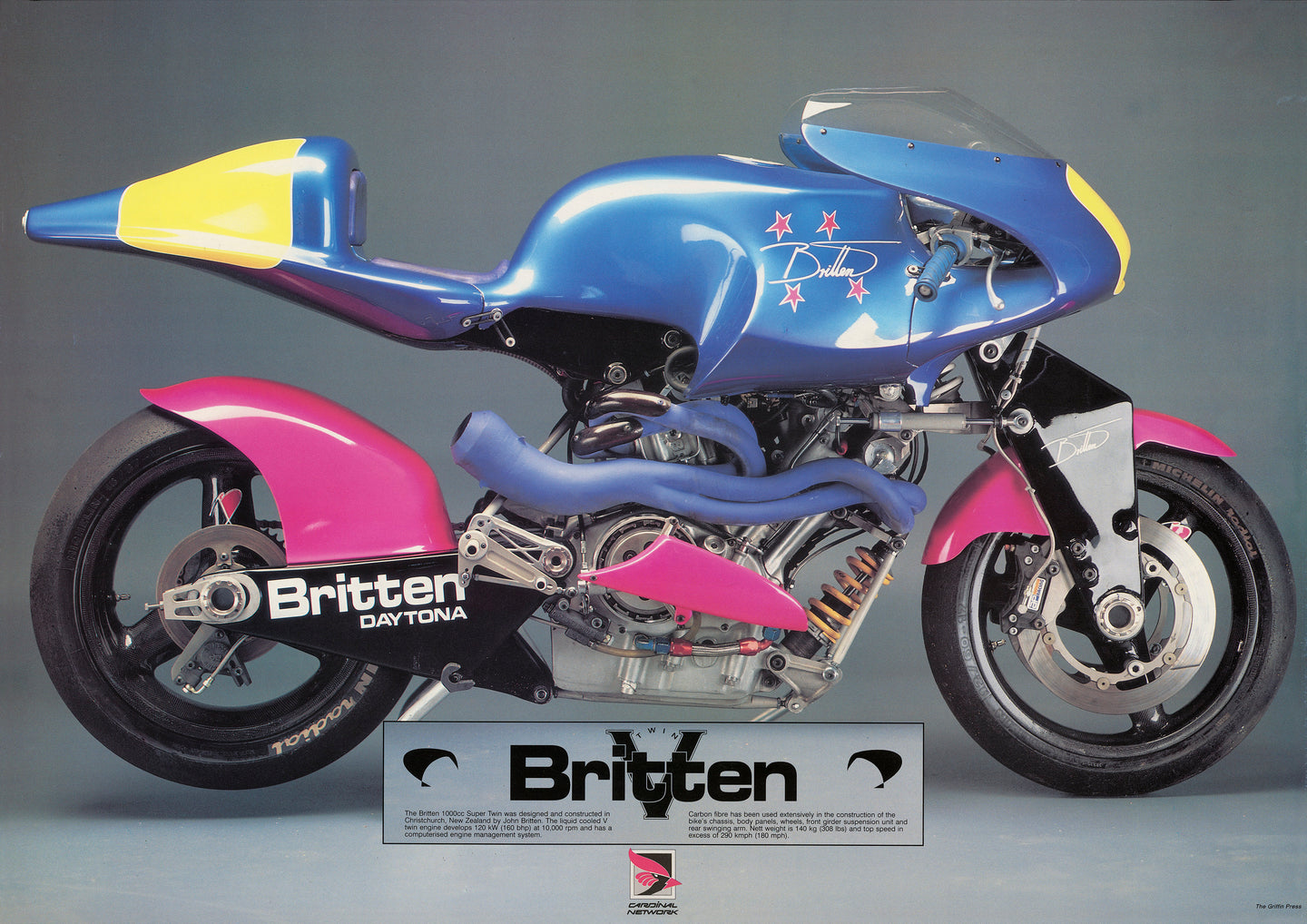 Britten Racer Britten Motorcycle Historic poster collection – Britten Motorcycle Company