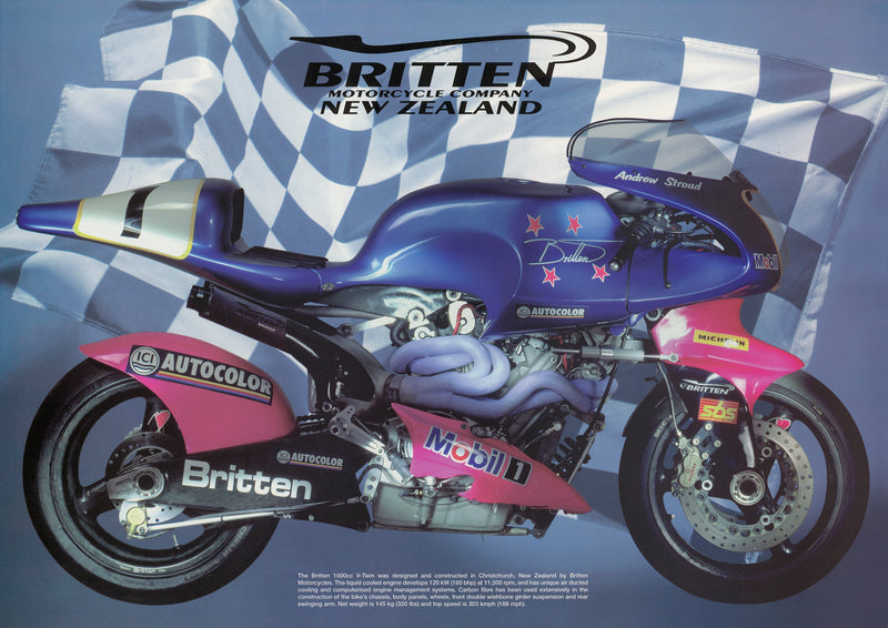 Britten Motorcycle Historic poster collection