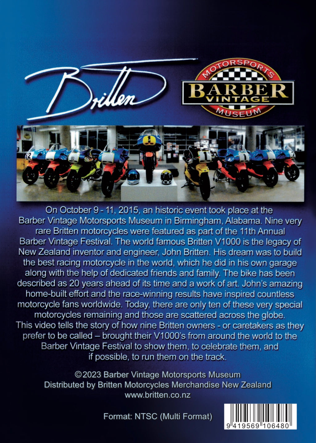 Brittens at Barber Documentary DVD