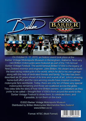 Brittens at Barber Documentary DVD