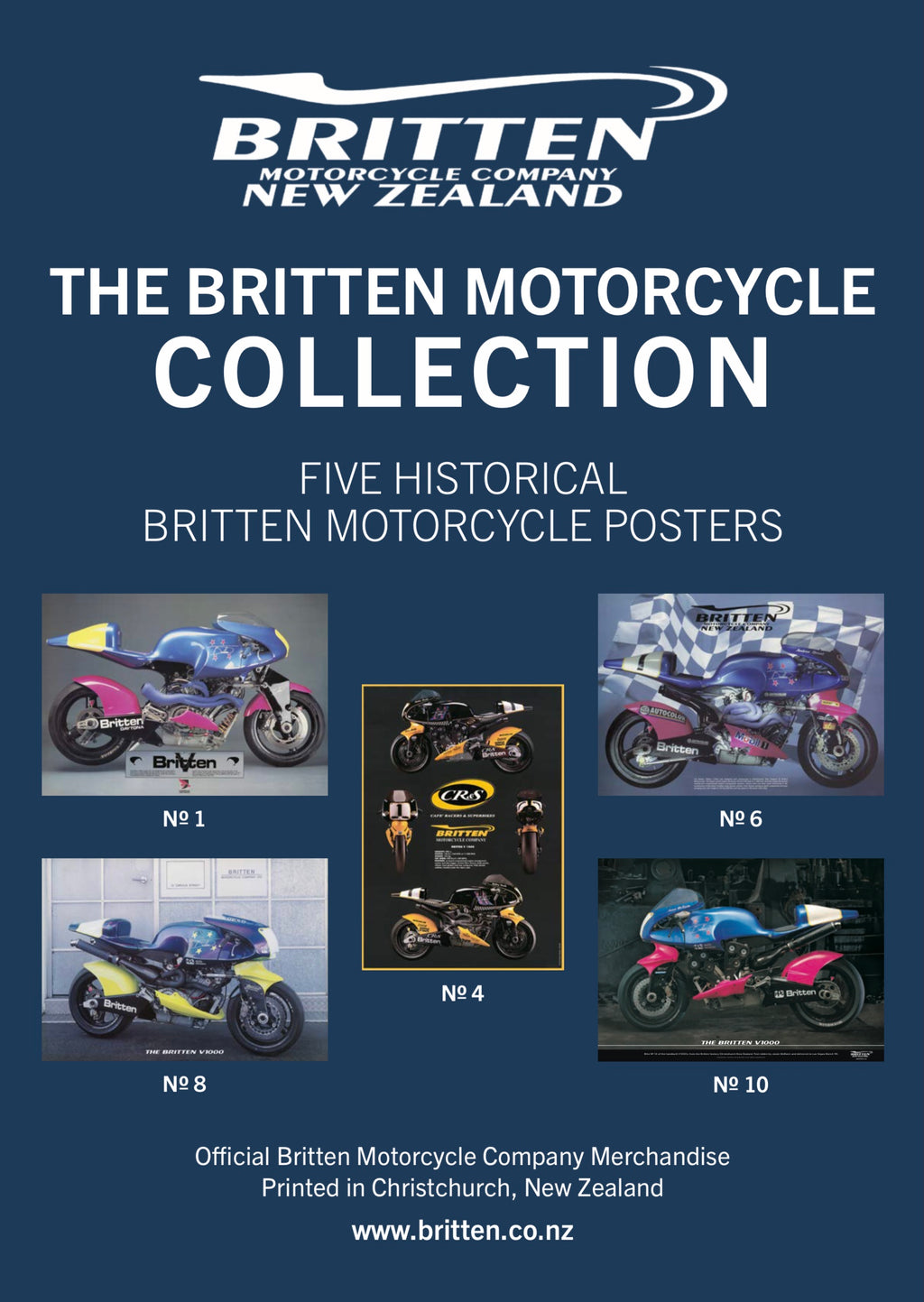 Britten Motorcycle Historic poster collection