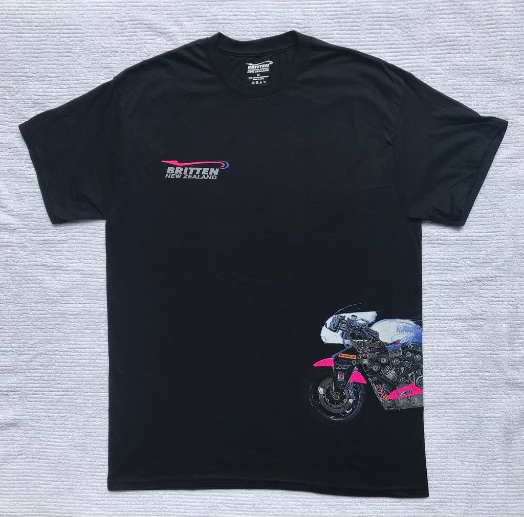 Side Design Britten V1000 T shirt- Black