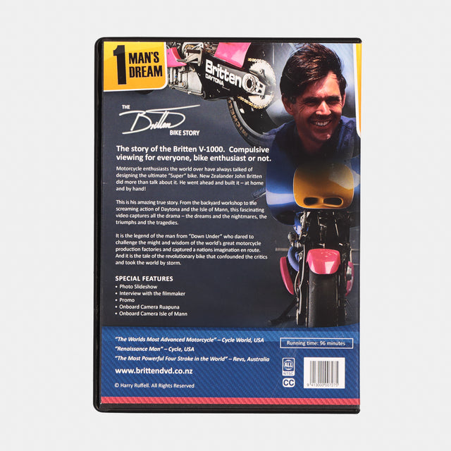1 Man's Dream - The Britten Bike Story DVD